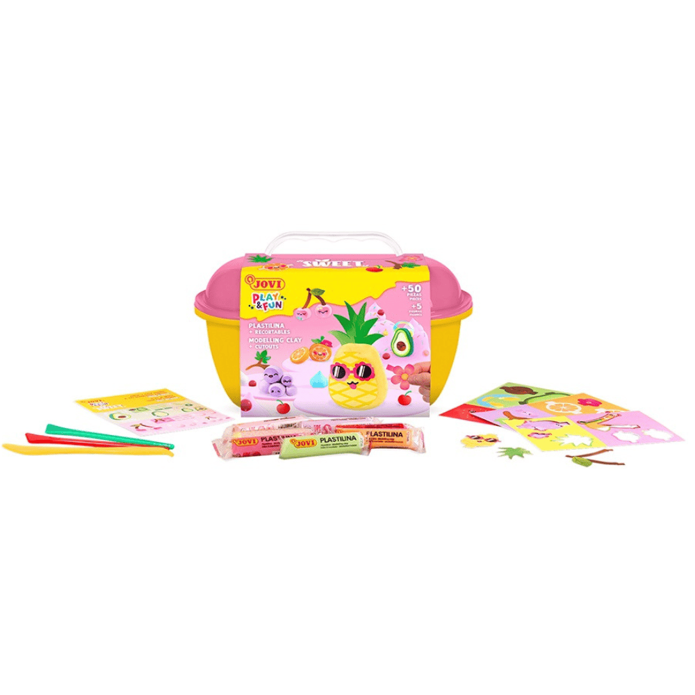 Alpha 55 Coffre au Trésor de Pâte à Modeler Multicolore – JOVI Sweet