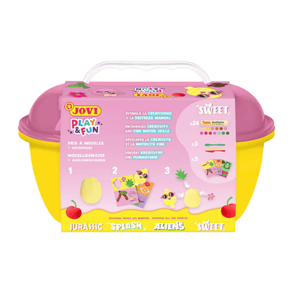 Alpha 55 Coffre au Trésor de Pâte à Modeler Multicolore – JOVI Sweet