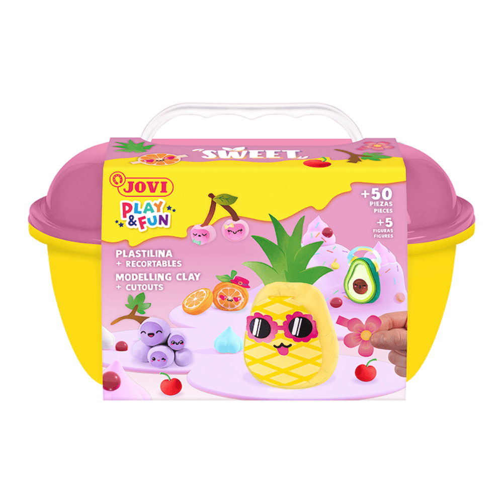 Alpha 55 Coffre au Trésor de Pâte à Modeler Multicolore – JOVI Sweet