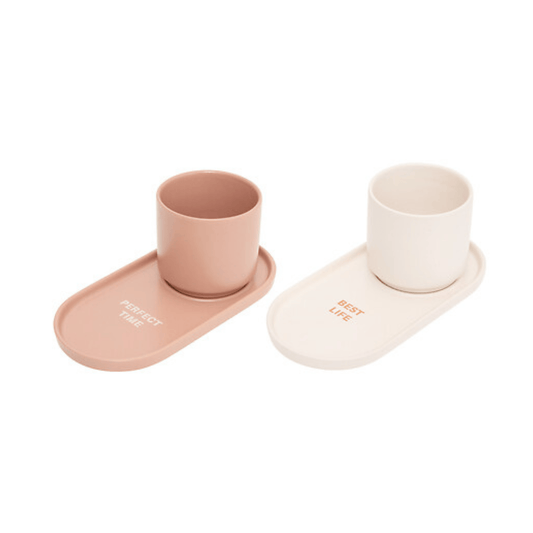 Alpha 55 Coffret 2 Tasses Espresso Cara Sienna 24 cl