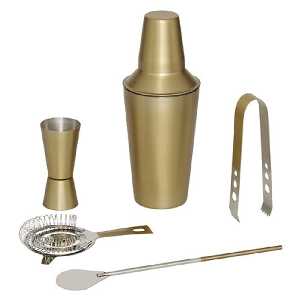Alpha 55 Coffret cocktail Gold en inox doré élégant