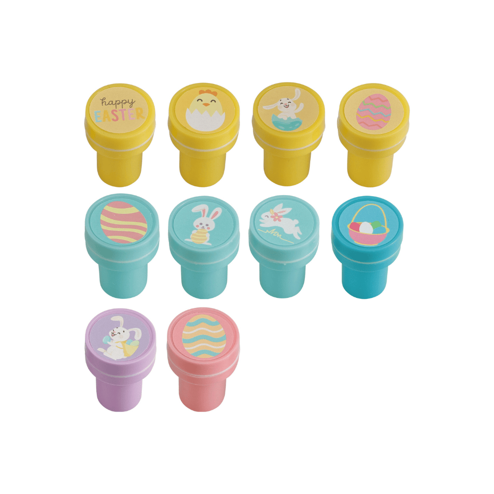 Alpha 55 Coffret de 10 tampons lapin & œuf – Loisirs créatifs