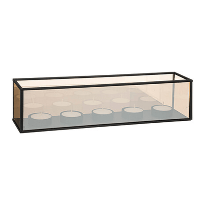Alpha 55 Coffret Photophore Infini avec 5 Bougies Chauffe-Plat