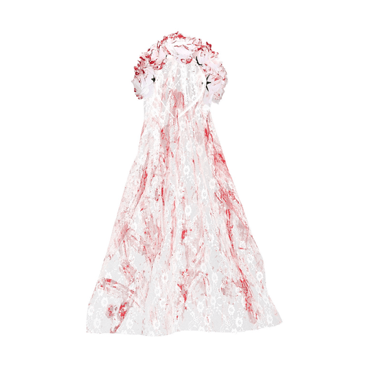 Alpha 55 Coiffe de mariée sanglante avec roses et voile