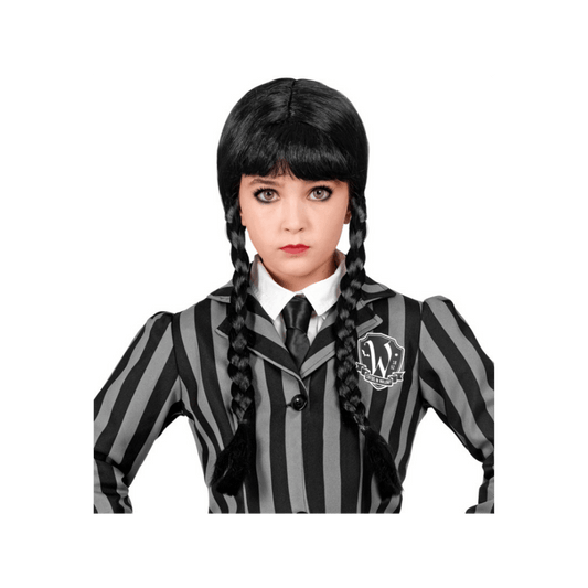 Alpha 55 coiffe Perruque Mercredi Addams enfant – Halloween Alpha55