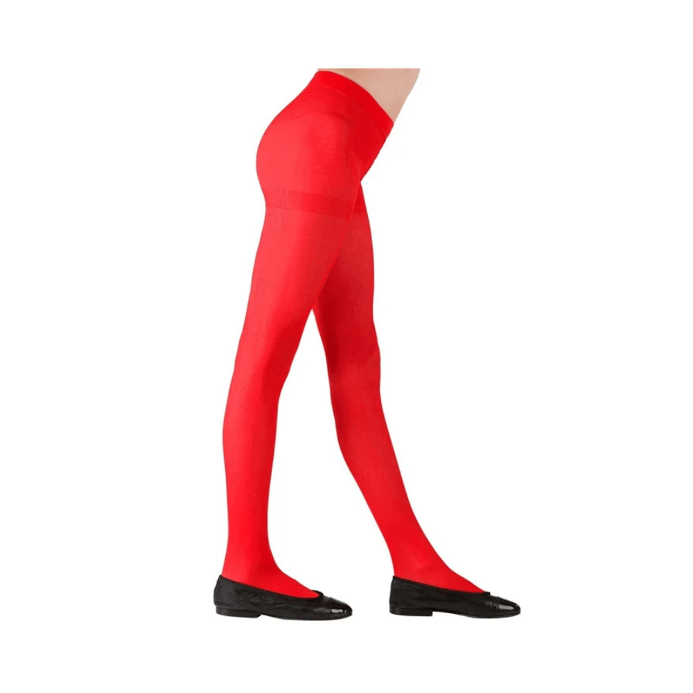 Alpha 55 Collants Unis Rouges Enfant 1 à 3 Ans