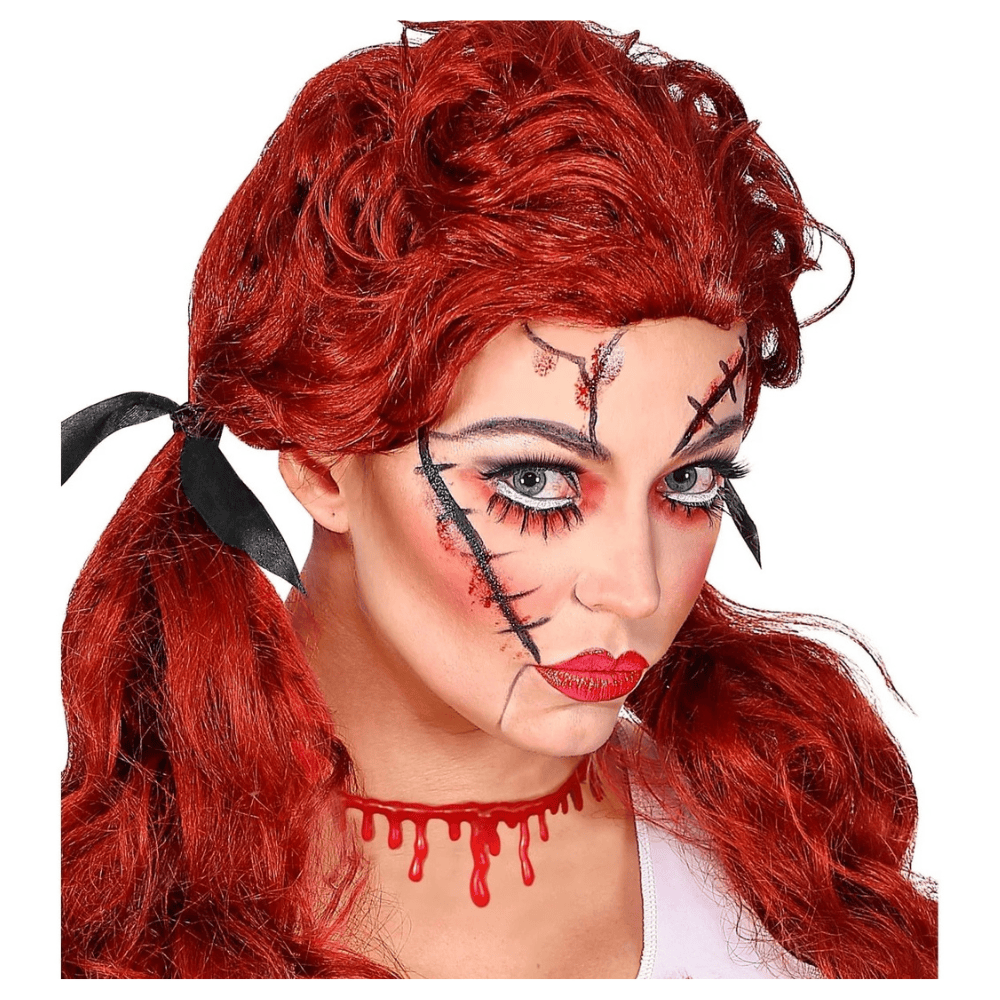 Alpha 55 Collier Ras-de-Cou Effet Sang Rouge – Halloween