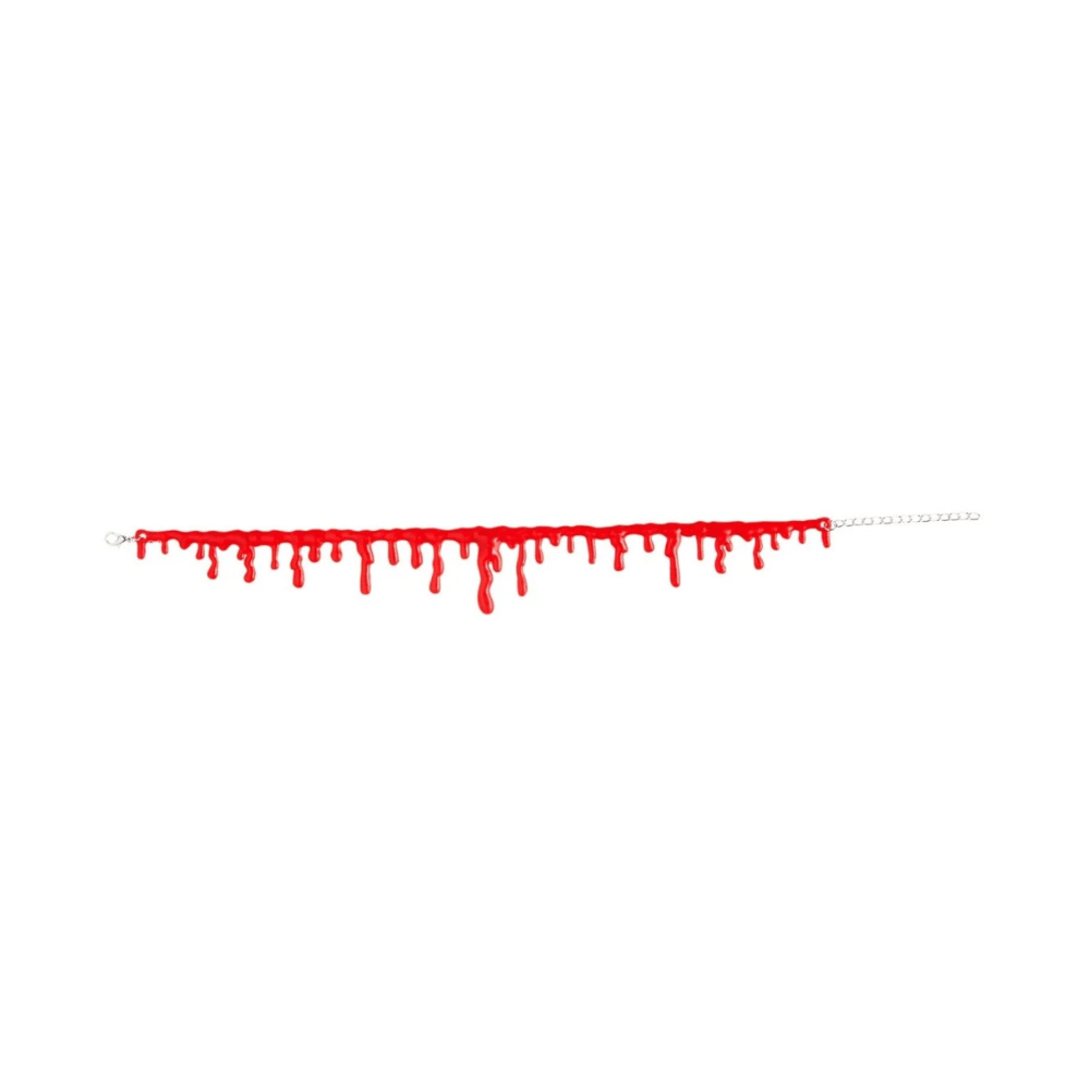 Alpha 55 Collier Ras-de-Cou Effet Sang Rouge – Halloween