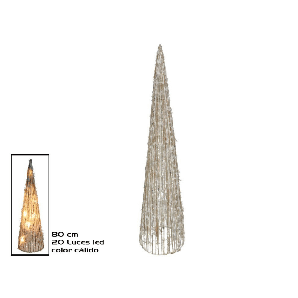 Alpha 55 Cône lumineux 20 LED blanc chaud – Ambiance féérique