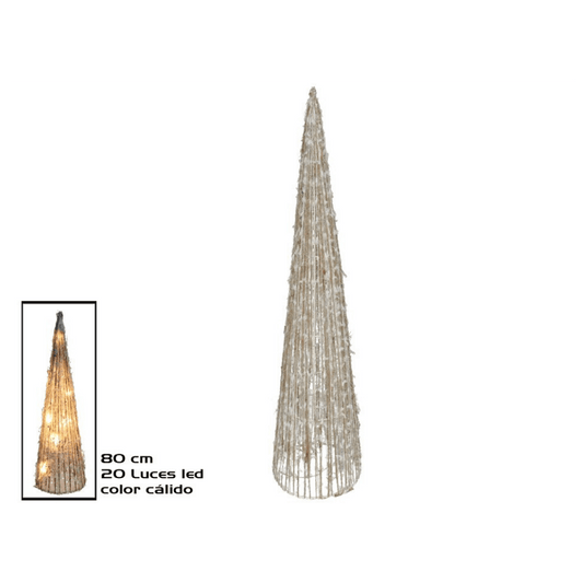 Alpha 55 Cône lumineux 20 LED blanc chaud – Ambiance féérique