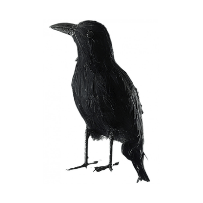 Alpha 55 Corbeau en Plumes 22 cm – Décoration Halloween