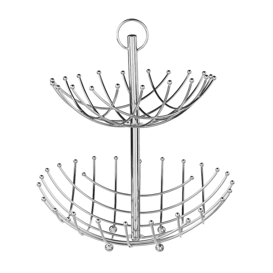 Alpha 55 Corbeille à fruits 2 étages en inox