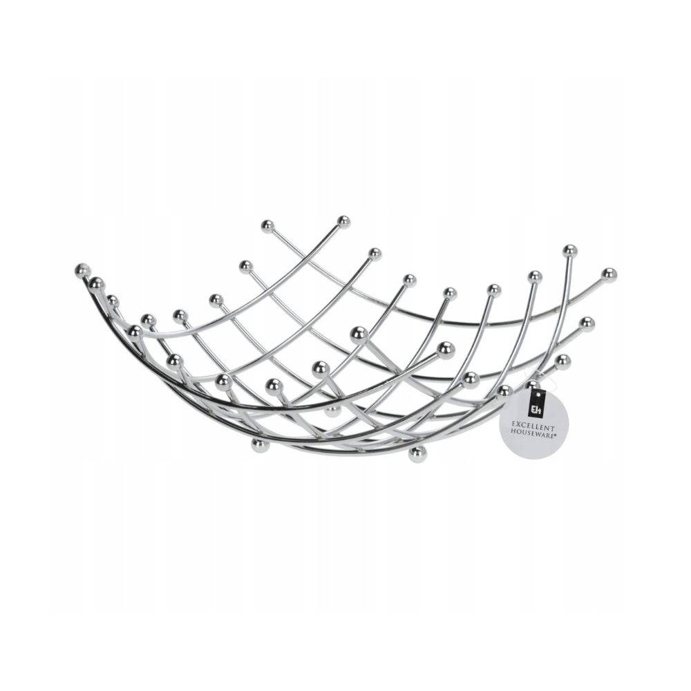 Alpha 55 Corbeille à Fruits Chromée – Élégante & Aérée