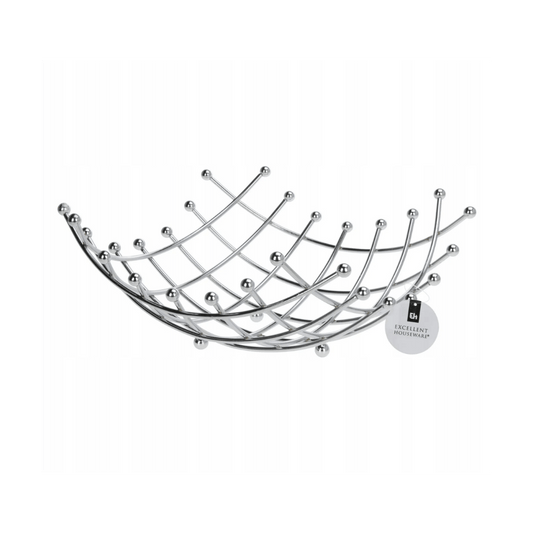 Alpha 55 Corbeille à Fruits Chromée – Élégante & Aérée