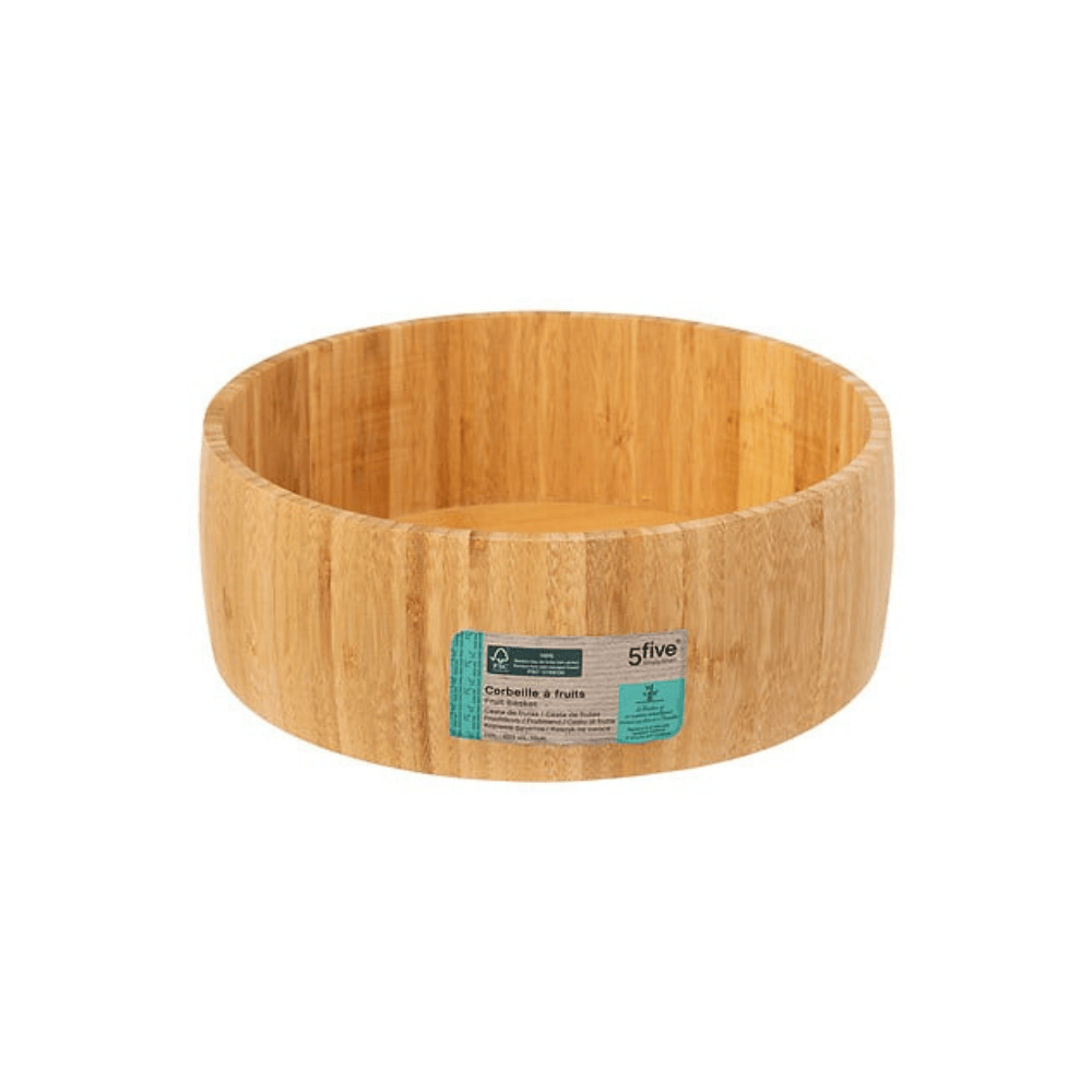 Alpha 55 Corbeille à fruits en bambou naturel élégante