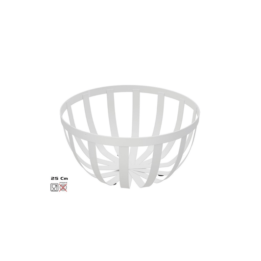 Alpha 55 Corbeille à fruits en métal rond blanc – Design