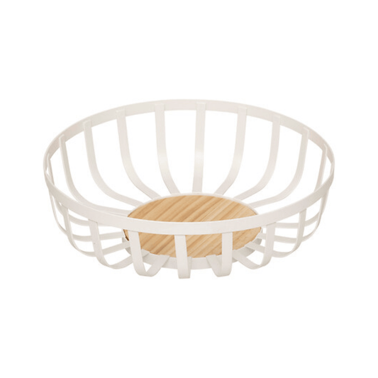 Alpha 55 Corbeille à fruits métal Balm blanc – Design moderne