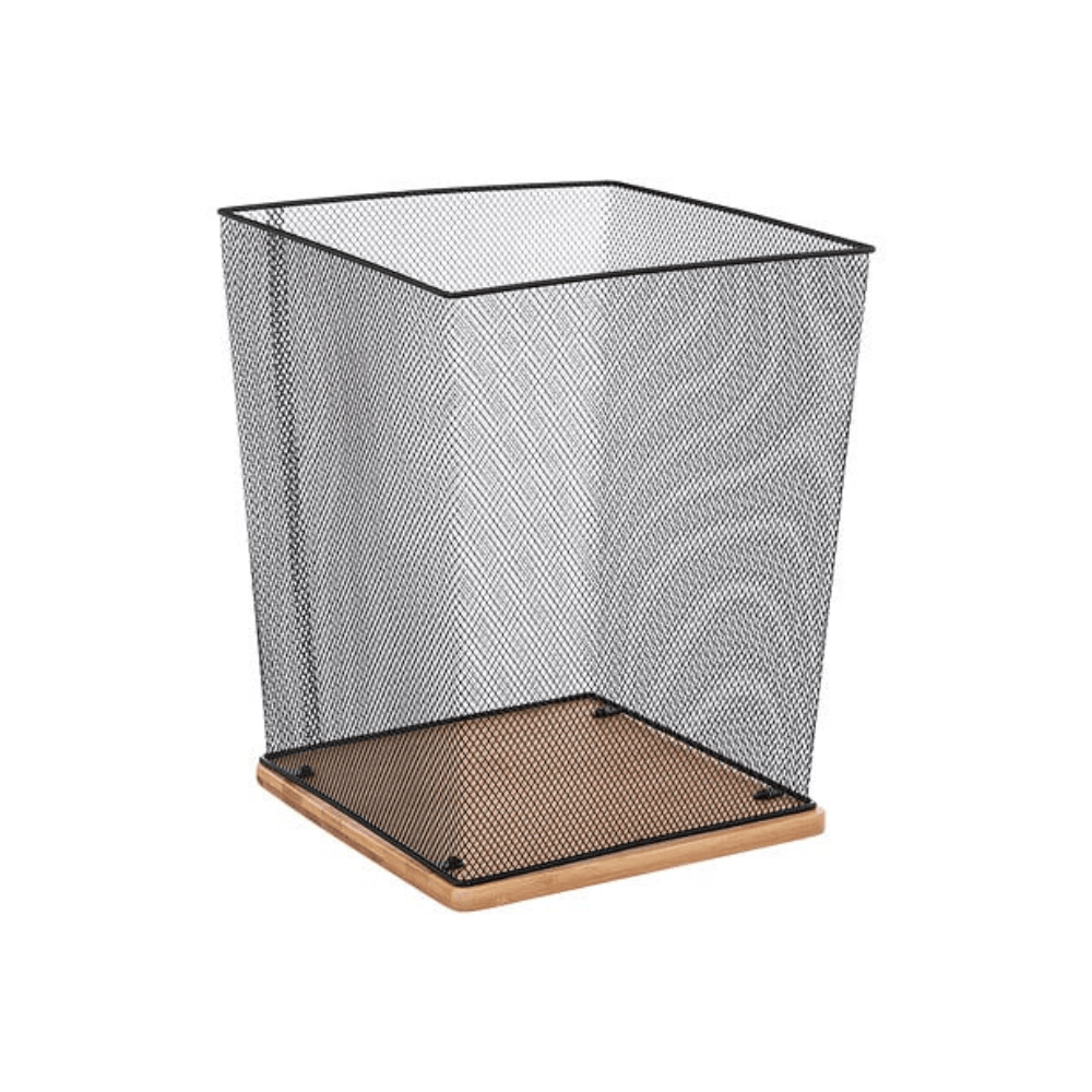 Alpha 55 Corbeille de Bureau Havi en Métal et Bambou