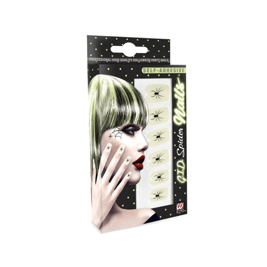 Alpha 55 cosmétique make-up Lot de 12 Faux Ongles Adhésifs Araignées Halloween