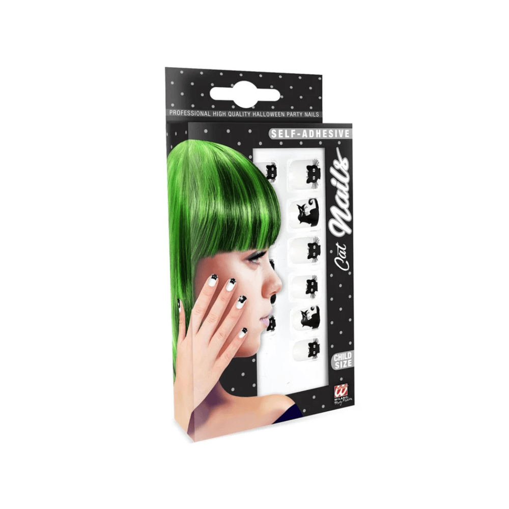 Alpha 55 cosmétique make-up Lot de 12 Faux Ongles Adhésifs Enfants Chats