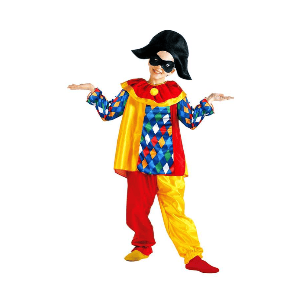 Alpha 55 Costume Clown Arlequin Garçon 11-13 Ans – Déguisement