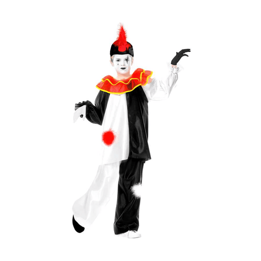 Alpha 55 Costume Clown Pierrot Garçon 11-13 Ans – Déguisement