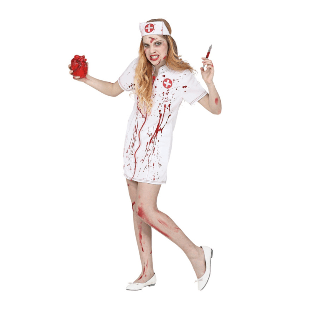Alpha 55 Costume Infirmière Zombie Fille – Déguisement Halloween