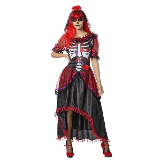 Alpha 55 Costume La Catrina Femme – Jour des Morts Halloween