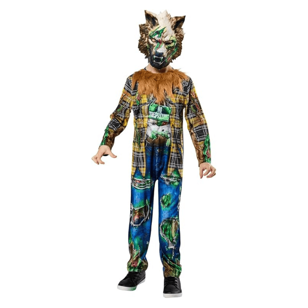 Alpha 55 Costume Loup-Garou Garçon avec Masque – Déguisement Enfant