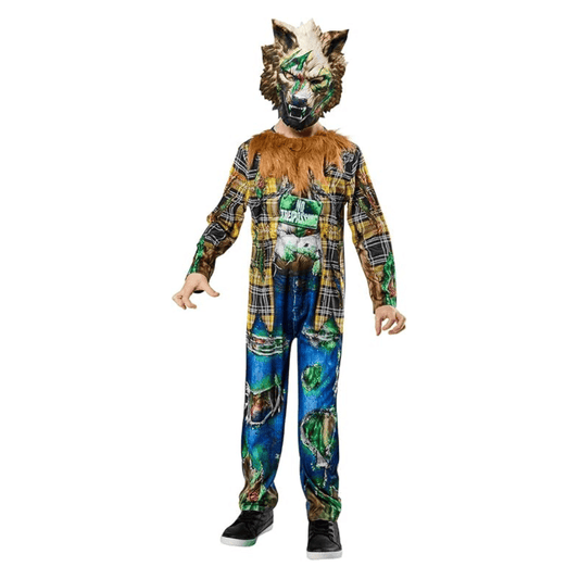 Alpha 55 Costume Loup-Garou Garçon avec Masque – Déguisement Enfant