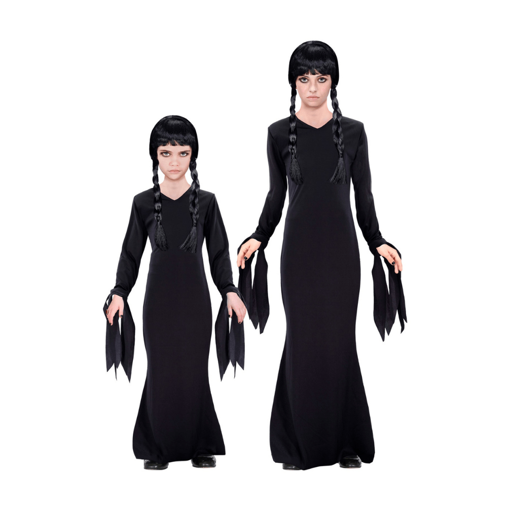 Alpha 55 Costume Mercredi Noir Fille – Déguisement Halloween