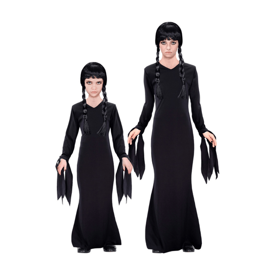 Alpha 55 Costume Mercredi Noir Fille – Déguisement Halloween