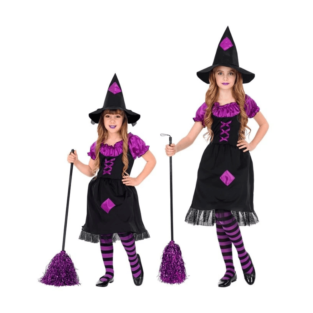 Alpha 55 Costume Sorcière Enfant Fille Crinoline – Halloween