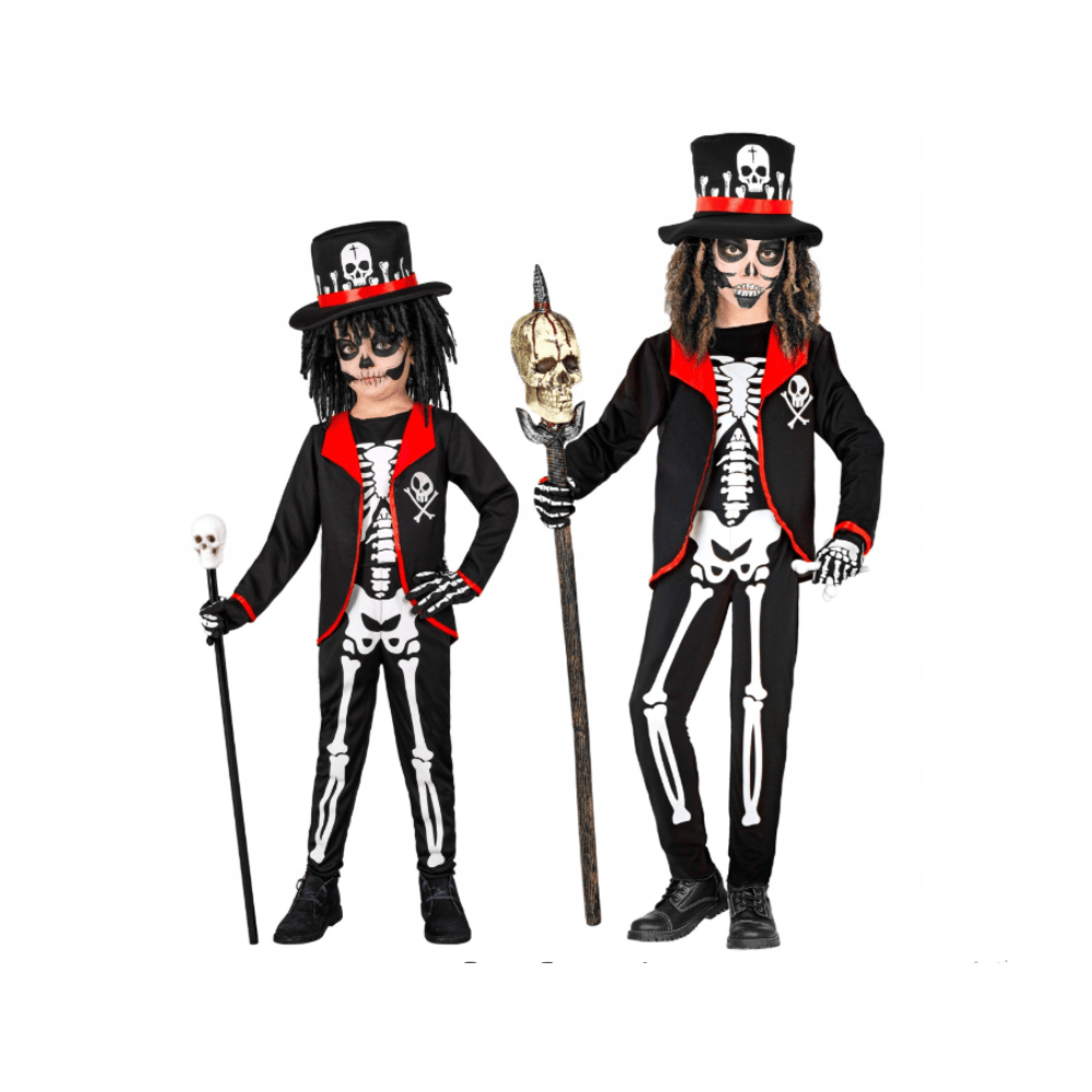 Alpha 55 Costume Squelette Vaudou Garçon – Déguisement Halloween