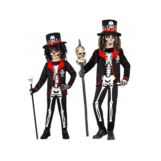 Alpha 55 Costume Squelette Vaudou Garçon – Déguisement Halloween