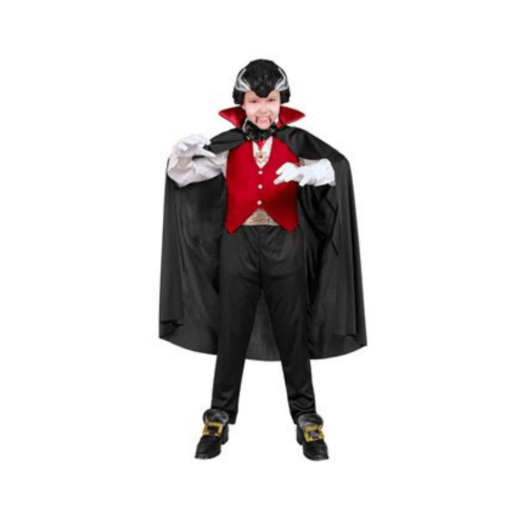 Alpha 55 Costume Vampire Enfant Gilet Rouge 4 à 5 Ans