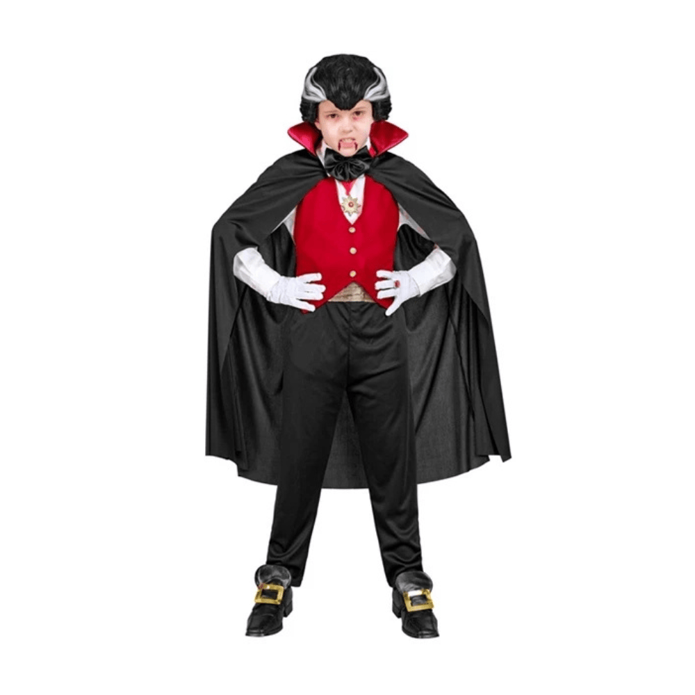 Alpha 55 Costume Vampire Garçon avec Gilet Rouge – Halloween