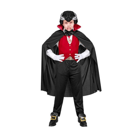 Alpha 55 Costume Vampire Garçon avec Gilet Rouge – Halloween