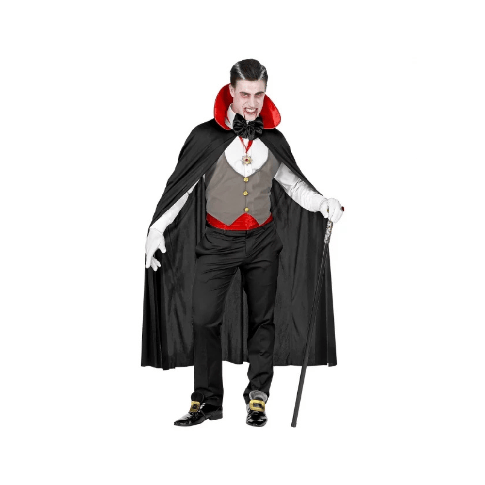 Alpha 55 Costume Vampire Homme avec Gilet Gris – Halloween