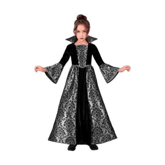 Alpha 55 Costume Vampiresse Argent Fille – Déguisement Halloween