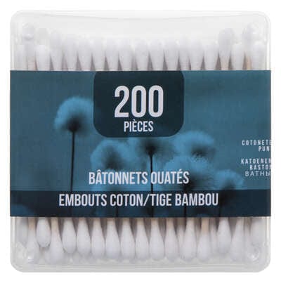 Alpha 55 Coton tiges 2x200 pcs bambou