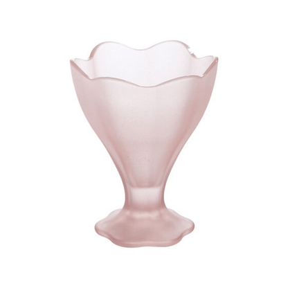 Alpha 55 Coupe à glace Fleur de Rose en verre élégant