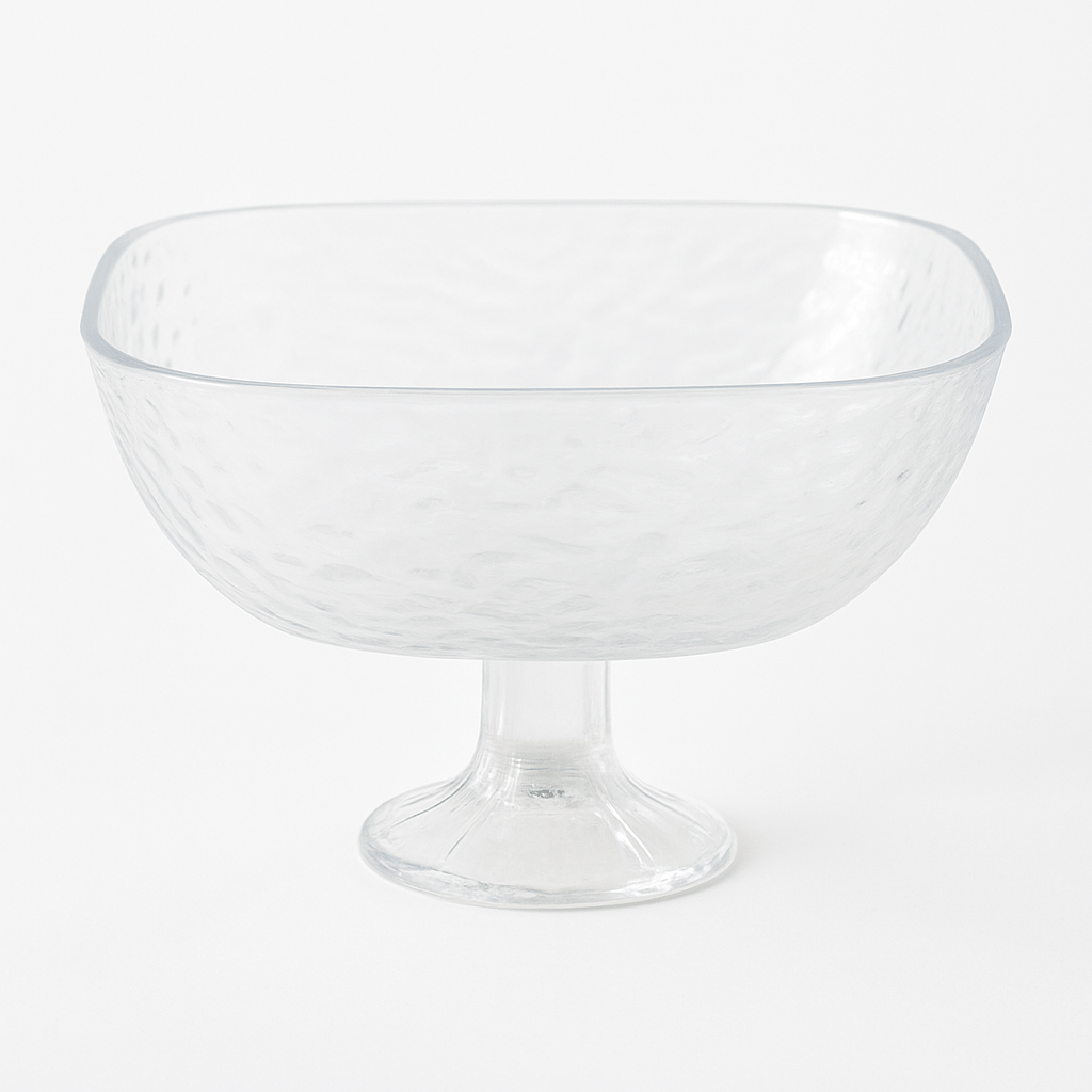 Alpha 55 Coupe en verre carrée sur pied – Élégante & moderne