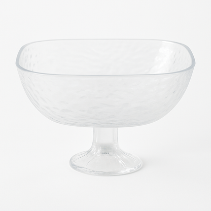 Alpha 55 Coupe en verre carrée sur pied – Élégante & moderne