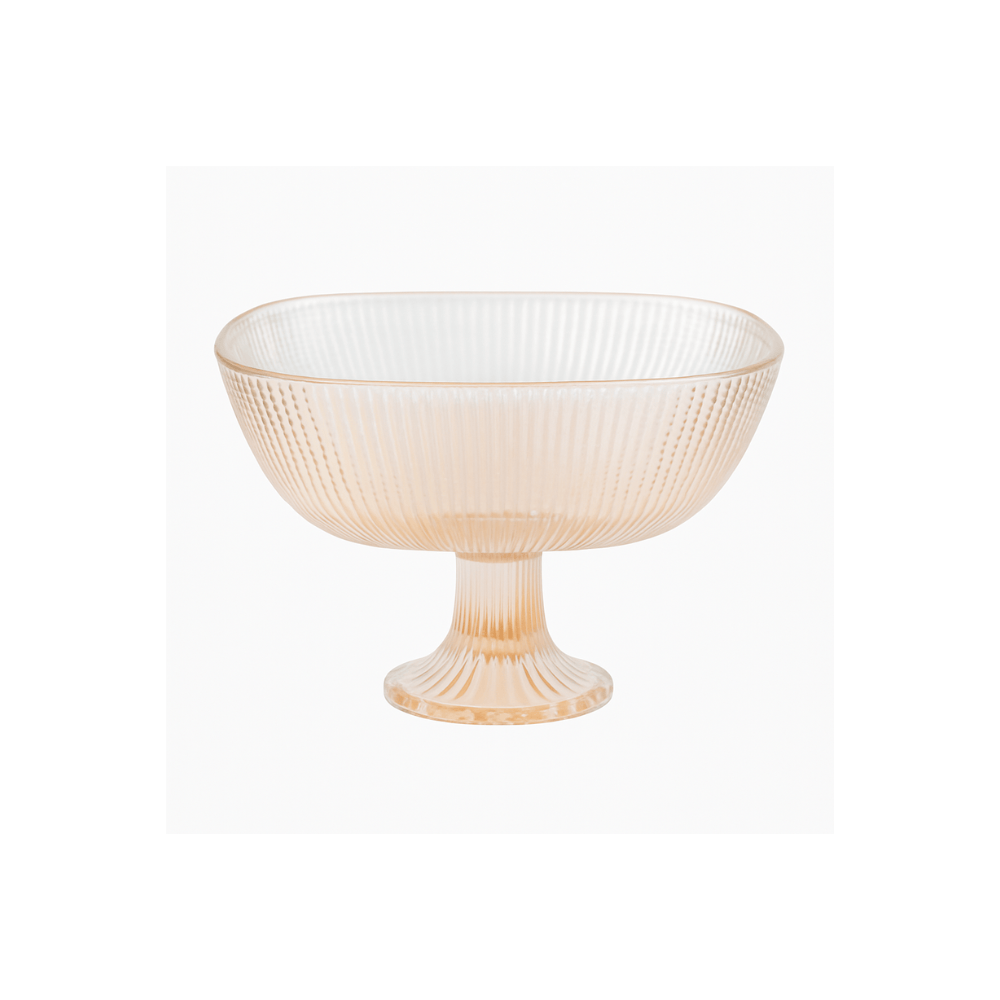 Alpha 55 Coupe en verre carrée sur pied – Élégante & moderne