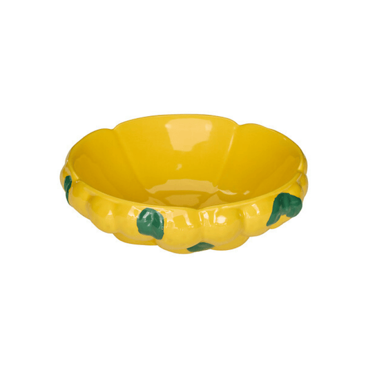 Alpha 55 Coupe Fruity en céramique jaune décorative