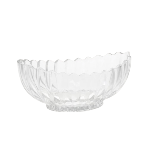 Alpha 55 Coupe Ovale en Cristal Alaska – Design & Éclat Pur