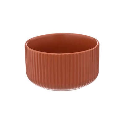Coupelle côtelé D11 terracotta