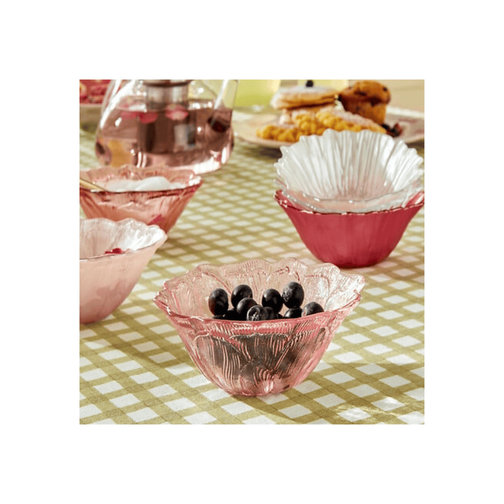 Alpha 55 Coupelle Fleur de Rose en verre – Élégante déco