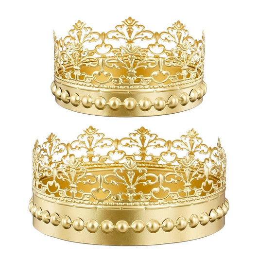 Alpha 55 Couronne en Métal Royale – Déco Élégante & Majestueuse